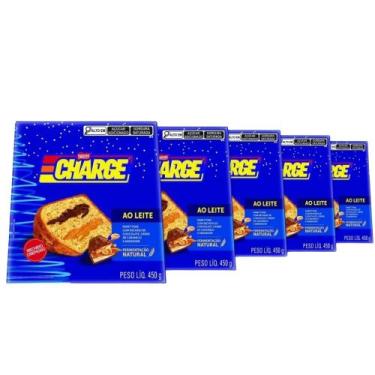 Imagem de Panettone Charge Chocolate e Caramelo Kit 5 un Nestlé 450g