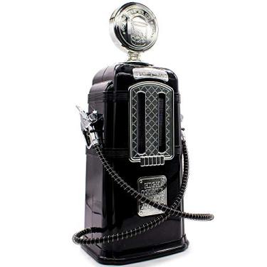 Imagem de Dispenser bebidas duplo bomba de gasolina retrô preto GT451-B - Lorben