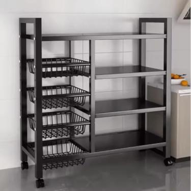 Imagem de Prateleira Para Cozinha Multifunções Para Armazenamento Para Fornos e Micro-ondas