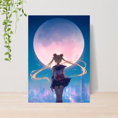 Imagem de Quadro Sailor Moon Anime A4  Placa MDF 007 - Lomi Art
