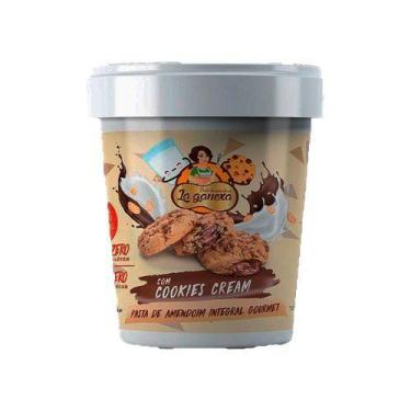 Imagem de Pasta de Amendoim Integral Gourmet Cookies Cream 1kg La Ganexa - LAGAN