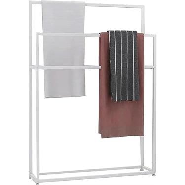 Imagem de Toalheiros, toalheiro autônomo gratuito toalheiro freestandi fora da piscina toalheiro freestandi toalheiro vertical toalheiro secador de toalhas hotel organizador toalha de cozinha/branco/85 * 20