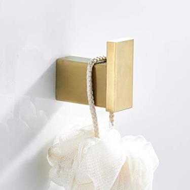 Imagem de Toalheiros, toalha de aço inoxidável escovado, escova de vaso sanitário, suporte de papel, gancho de roupão, saboneteira, conjunto de ferragens de banheiro montado na parede ferragens de banheiro