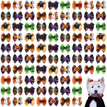 Imagem de Laços de cabelo para cães Weewooday 90 peças de acessórios de higiene