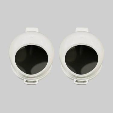 Imagem de Kit com 2 Protetor de Câmera de Segurança Dome em Plastico Forte - TCM