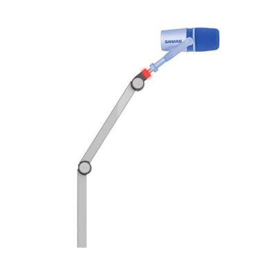 Imagem de Suporte/Braço Articulado c/LED e 3 m Cabo USB p/Microfone Condensador 