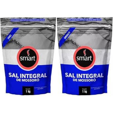 Imagem de Kit 2 Sal Integral de Mossoró 1 Grosso e 1 Fino de 1kg cada - Smart