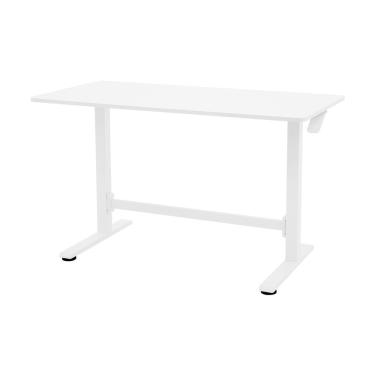 Imagem de Mesa Up Branca Com Altura Ajustável Manual Tampo Em Mdf 120x60