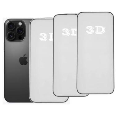 Imagem de Kit 3x Películas de Vidro 3d Anti Impacto Para iPhone Todos Modelos - 