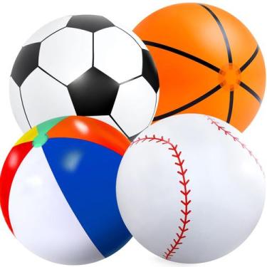 Imagem de Bolas esportivas infláveis Lewtemi Giant Soccer Baseball 27cm