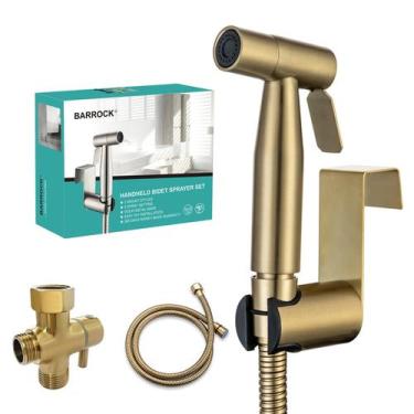 Imagem de Pulverizador de bidé BARROCK para banheiro Handheld Jet Spray Gold
