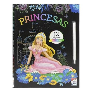 Imagem de Raspar e Colorir - Princesas - HAPPY BOOKS, Sortido