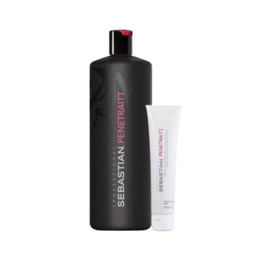 Imagem de Kit Wella Sebastian Penetraitt - Shampoo 1L e Máscara 150ml