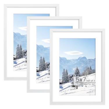 Imagem de Acovy Porta-retrato 12 x 18 cm, plano inclinado de alumínio, moldura 12 x 17 cm, fosco para 10 x 15 cm, com acrílico de alta definição, para exibição de parede ou mesa, gancho de parede incluído