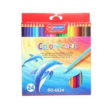 Imagem de Conjunto de lápis de cor, 24 cores, esboço de qualidade premium, 4 uni