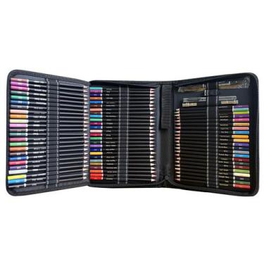 Imagem de Conjunto de lápis de cor profissional de 60 peças à base de óleo - yiw