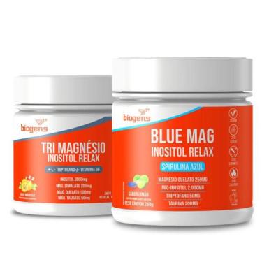 Imagem de Biogens kit tri magnésio inositol + blue mag  biogens