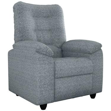 Imagem de Poltrona Onix Reclinável Tecido Linho Matrix Cor Cinza