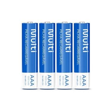 Imagem de Pilha Recarregável AAA 1000 mah Multi Recarregáveis CB050 KIT 04 Unidades Alta Capacidade