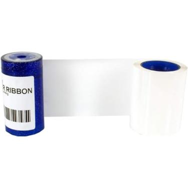 Imagem de Kit de fita monocromática branca 532000-004 compatível com impressoras de cartões Zebra SP35 SP35plus SP55 SP55plus SP75 SP75plus SD260 SD360 1500 imagens