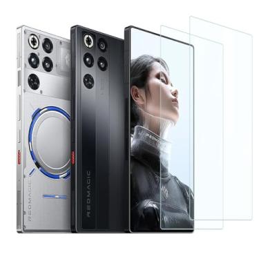 Imagem de Futanwei Protetor de tela RedMagic 11 Pro para RedMagic 11 Pro + protetor de tela de 6,8 polegadas, [pacote com 2] película de vidro temperado HD [dureza 9H] [antiarranhões] [livre de bolhas