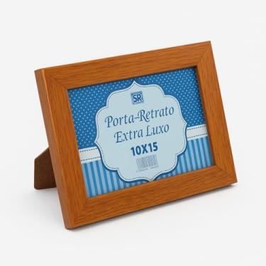 Imagem de Porta-Retratos de Madeira com Vidro, 10x15 cm, Kit com 5 Unidades (Carvalho)