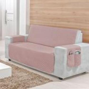 Imagem de Capa Protetor De Sofá Três Lugares Retrátil Liso Com Bolso Lorena Vari