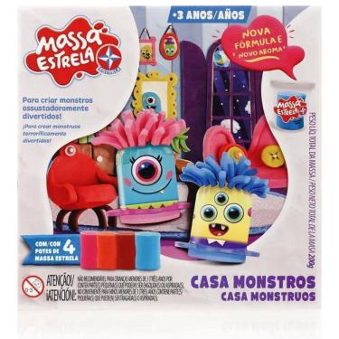 Imagem de Massa da Estrela Massinha de Modelar Infantil Casa dos Monstros 
