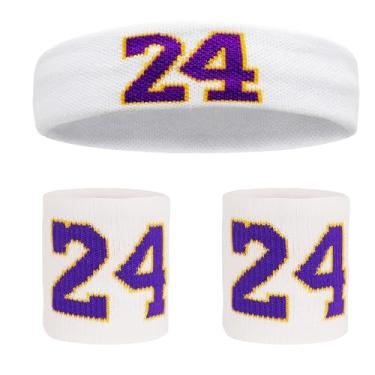 Imagem de Bandanas esportivas para homens e mulheres, faixa de cabeça com absorção de umidade, faixas de suor para toalha atlética elástica macia para basquete, tênis, malhar