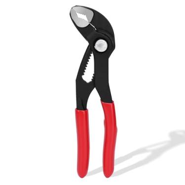 Imagem de Alicate profissional para bomba de água, para encanamento e manutenção geral, vermelho e preto, aço com alça de aderência confortável, 12,7 cm de comprimento