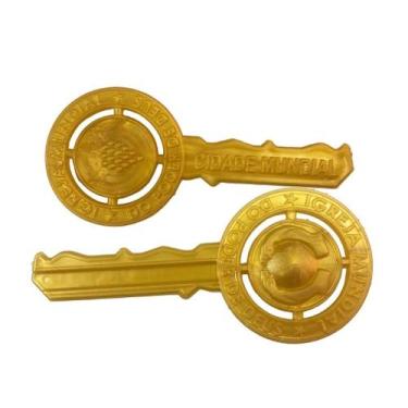 Imagem de Chave Dourada Igreja Mundial - 50 Unidades de Acrílico - no-brand