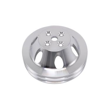 Imagem de 1 Polia de bomba de água curta SHLPDFM Big Block Chevy BBC com ranhura dupla compatível com grande bloco Chevy 396 454