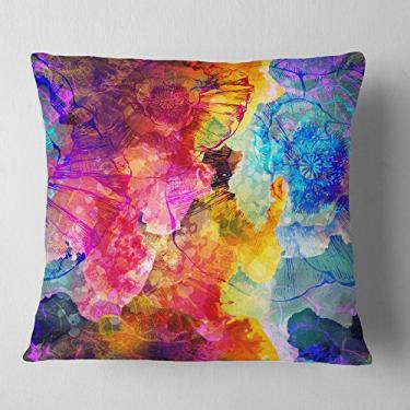 Imagem de Sala de estar, sofá, almofada de alta qualidade + capa de almofada impressa em ambos os lados 66 cm x 66 cm da Designart