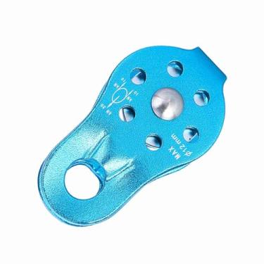 Imagem de Bloco de Polia de Escalada Resistente de Liga de Alumínio para Acessório de Equipamento de Segurança (Azul)