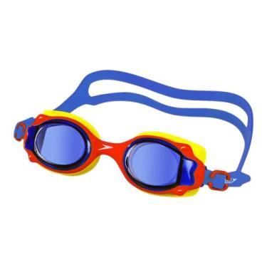 Imagem de Óculos De Natação Infantil Speedo Lappy Com Proteção UV, Amarelo, Verm