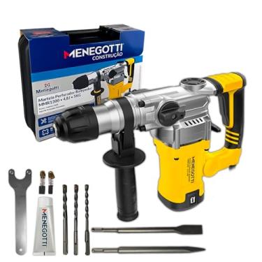 Imagem de Martelo Rompedor Menegotti MMR1300 0v 4,8J 5KG Motor Monofasico 60HZ Para Demolição Concreto Parede Profissional (220, Volts)