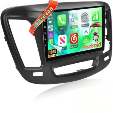 Imagem de [2 + 64 GB] Estéreo automotivo para Chrysler 200 200C 200S 2015-2019 com carplay sem fio e Android Auto, rádio com tela sensível ao toque de 9 polegadas, áudio GPS/WiFi/EQ, Bluetooth/SWC + câmera de