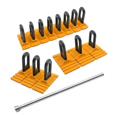 Imagem de UHANBUT 4 peças de ferramentas de reparo de amassados de carro, ferramenta de remoção de amassados sem pintura, kit de extrator de amassado resistente, ferramenta poderosa de reparo de carroceria