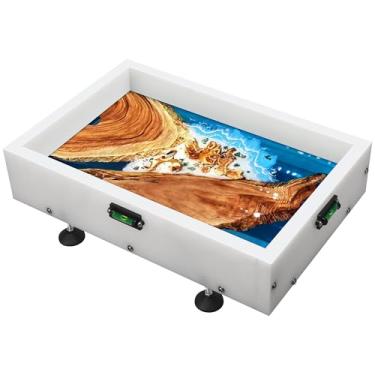 Imagem de Molde grande de resina epóxi reutilizável 10 × 3 × 3 sistema de fixação ajustável – moldes de resina ideais para mesas de café, bandejas, tábuas de corte e projetos de bricolage