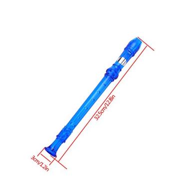 Imagem de XUXHOU Gravador Decantador de Plástico de 6 Cores para Crianças, Instrumento de Gravador Translúcido de 8 Furos Com Design Destacável para Fácil Limpeza, Flauta Soprano Leve de 32,5 Cm para