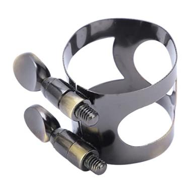 Imagem de XUXHOU Suporte de Bocal de Metal de Alta Dureza para Fixação de Palheta de Clarinete, Garantindo Longa Vida útil e Aparência Brilhante, Acessórios para Instrumentos Musicais (Antigo Azul Esverdeado)