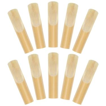 Imagem de Lnngub 10 palhetas de saxofone alto para saxofone tenor palhetas de saxofone alto 2,5 palhetas de saxofone natural para iniciantes, estudantes e músicos (força 2,5)