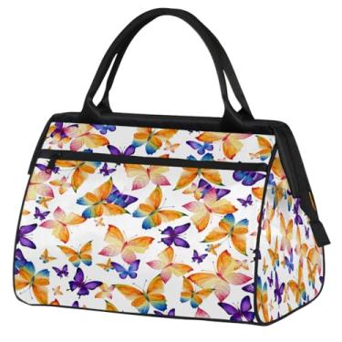 Imagem de Bolsa de viagem dobrável para mulheres, homens, frutas, maçã, leve, esportiva, academia, impermeável, bagagem de mão, para presente de viagem, Cor: 23, 15.2*8.3*11.6 inch, Moderno