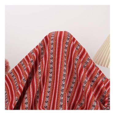 Imagem de Tecido Étnico Indiano De Com Estampa Em Bloco À Mão, Tecido Étnico Indiano, Étnico, Para Confecção De Roupas, Costura Artesanal(1#,1.5x5m/4.9ftx16.9ft)