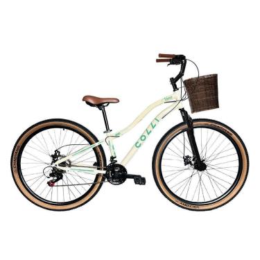 Imagem de Bicicleta Colli Viena Aro 29 21 Marchas Freios A Disco Cesto Bege