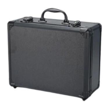 Imagem de IEUDNS Caixa de ferramentas portátil, estojo para ferramentas elétricas, alumínio com inserção de espuma, organizador de peças para oficina, caixa de, Preto, 34.5x27x15cm