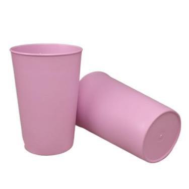 Imagem de Copos de plástico resistentes da cor para a lembrança durável do partido da escola(COPO ROSA - 10un)