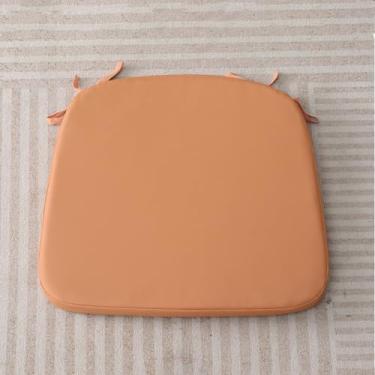 Imagem de Almofadas de cadeira para cadeiras de jantar, almofadas de cadeira de cozinha com laços, almofadas de assento impermeáveis em forma de U almofadas de assento de espuma viscoelástica laranja1 P 2 peças