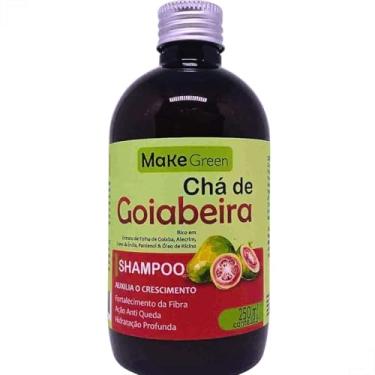 Imagem de Shampoo Chá de Goiabeira Tratamento Antiqueda e Crescimento Capilar 250ml – Fortalecimento, Nutrição Profunda, Extratos Naturais, Alecrim, Cravo, Pantenol e Óleo de Rícino