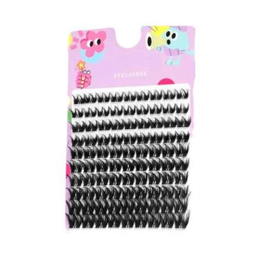 Imagem de Cílios Postiços Fluffy Grossos 8D DIY, Estilos Mistos, Extensões De Cí